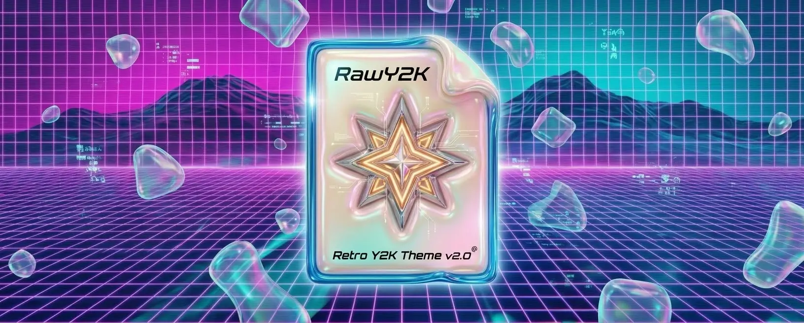 Transform modern websites into a 90s vintage web aesthetic with custom cursors, Win98 UI, and Y2K retro themes using the RawY2K Chrome Extension