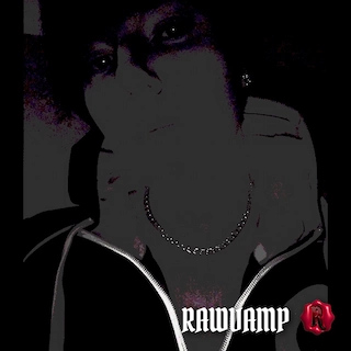 High contrast noir vamp style portrait