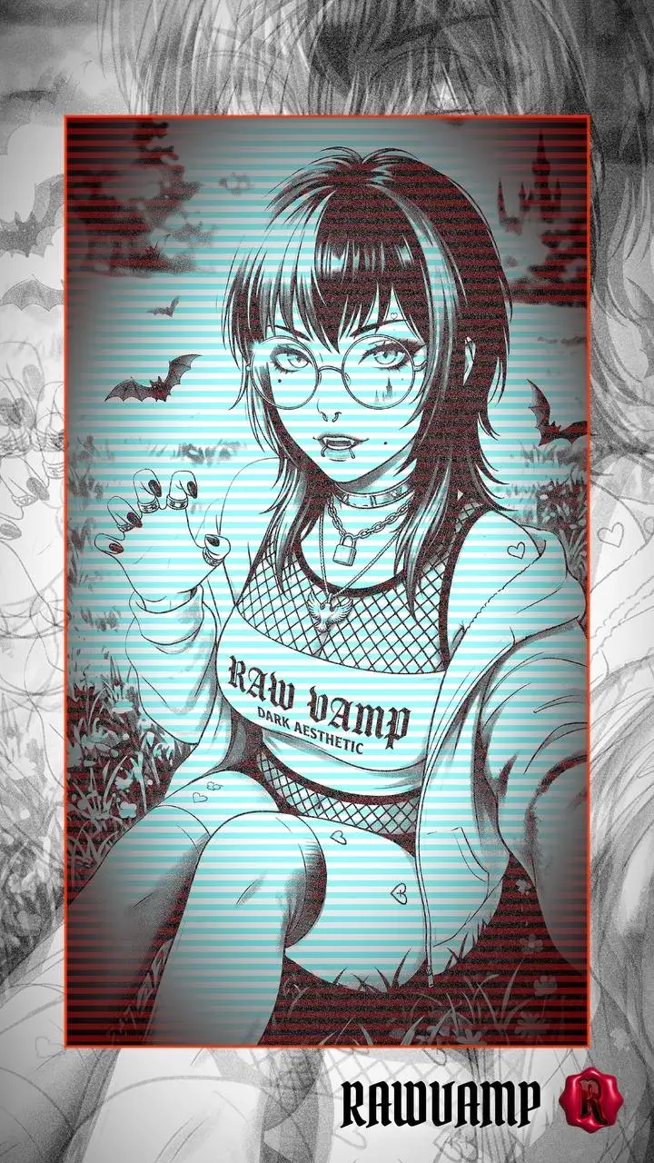 Blue weirdcore glitch effect PFP after processing