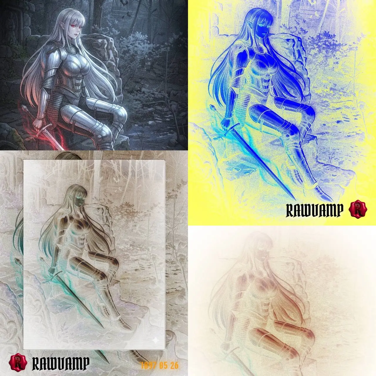 Multiple examples of inverted colors using our free online ai photo editor no sign up required.