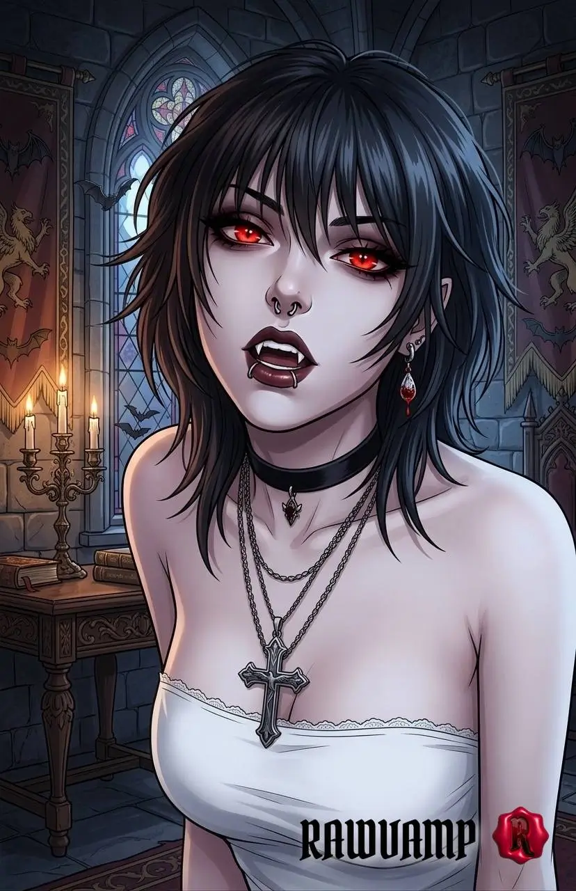 Pale goth girl base photo for a dark profile picture